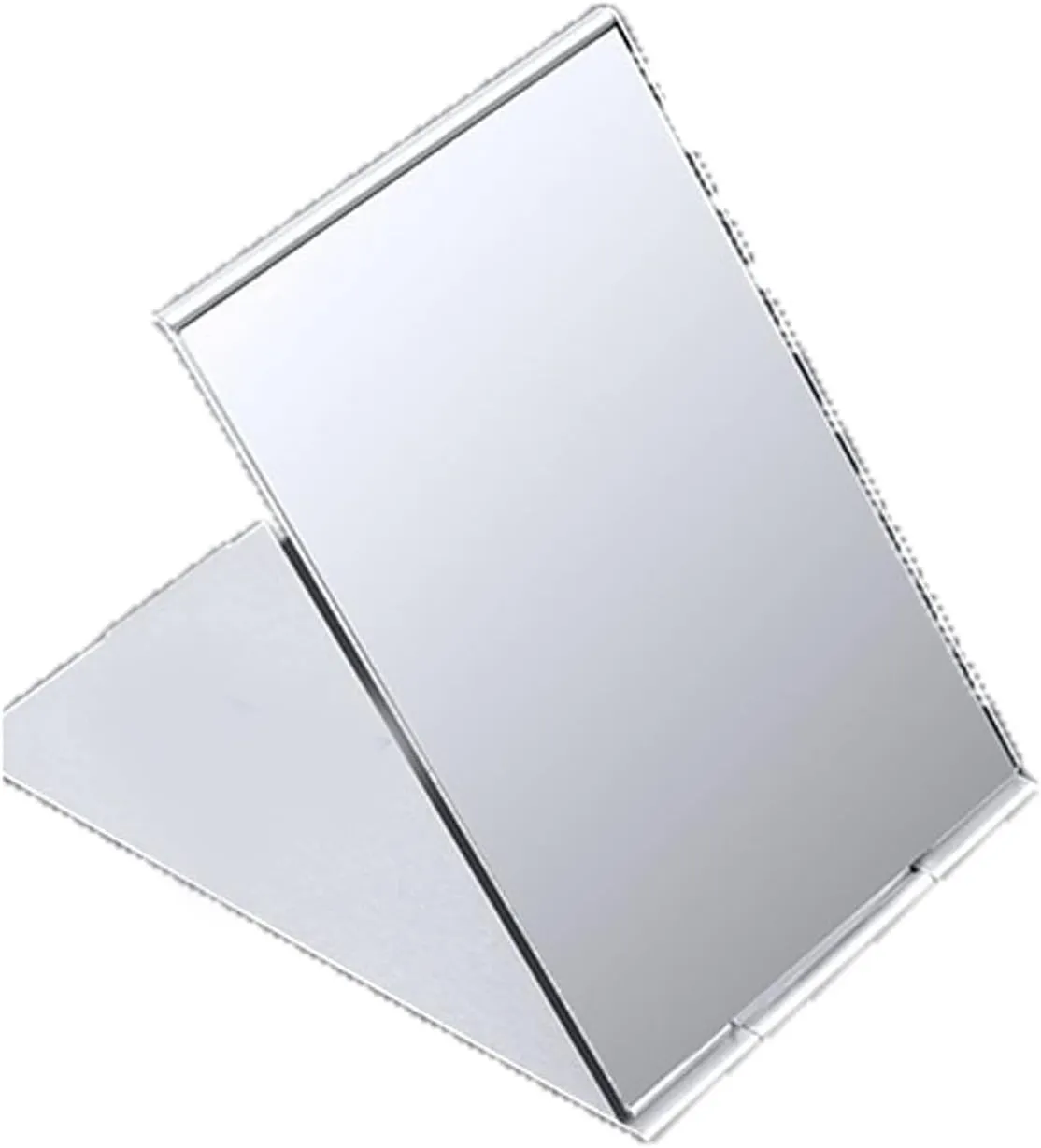 Vanity Mirror Makeup Mirror Simple Portable Makeup Mirror Single-Side Creative Women Makeup Mirror (Silver)