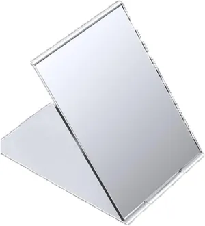 Vanity Mirror Makeup Mirror Simple Portable Makeup Mirror Single-Side Creative Women Makeup Mirror (Silver)