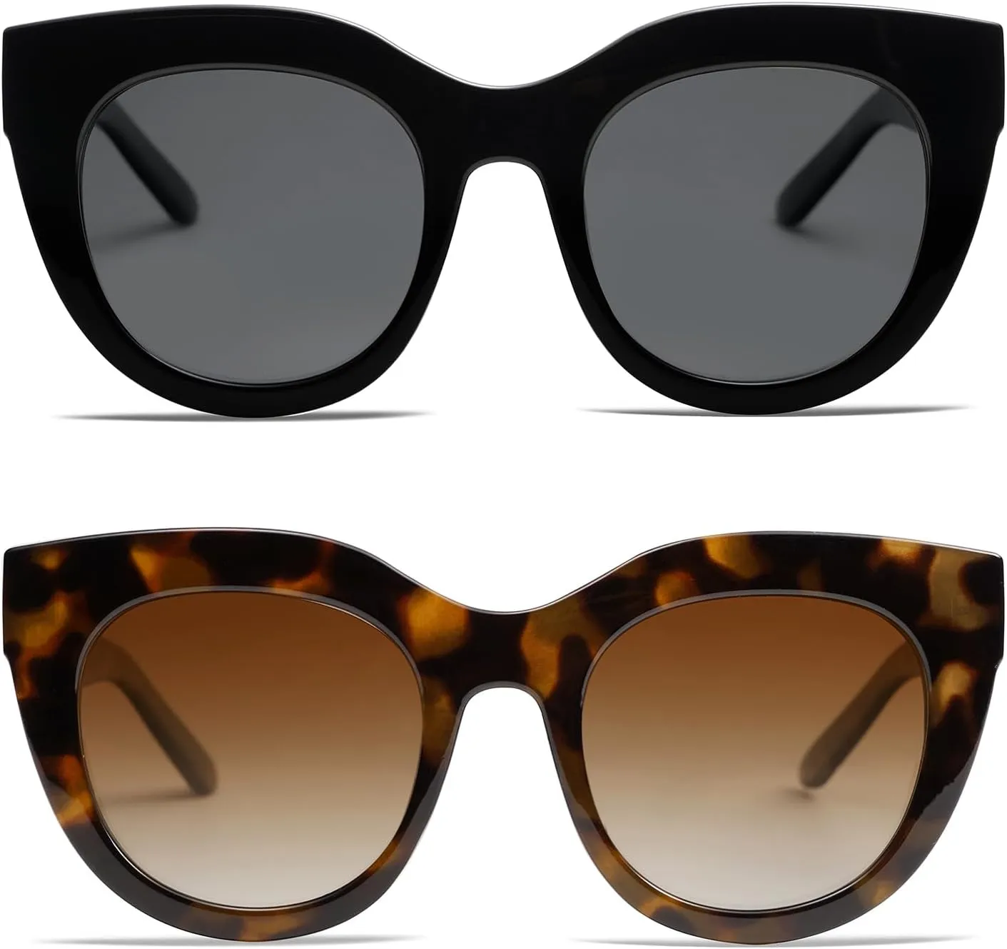 VANLINKER New Version Trendy Polarized Cat Eye Sunglasses for Women Retro Oversized Sunnies VL9690