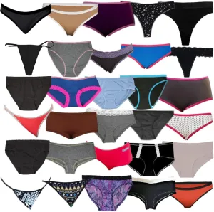 Variety Panties for Women | Sexy Thong Hipster Boyshort Briefs G-String Tangas Assorted Multi Colored Packs of Underwear
