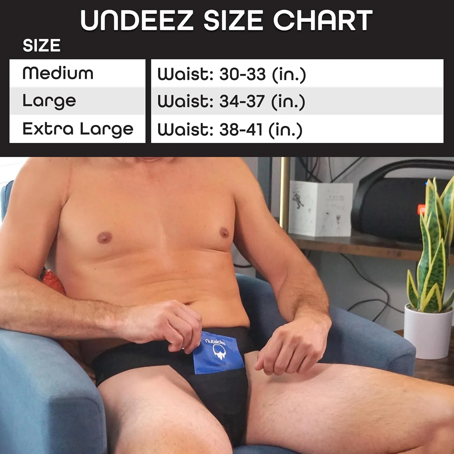 Vasectomy Jockstrap Underwear - With 2-Custom Fit Ice Packs and Snug Jockstrap For Testicular Support & Pain Relief