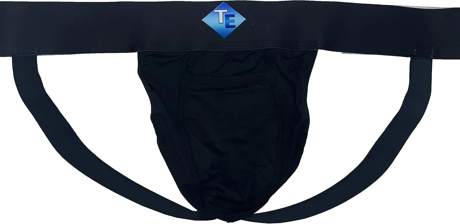 Vasectomy Jockstrap With 2-Custom Fit Ice Packs Active Athletic Supporters Elastic Waistband Testicular Jock Straps