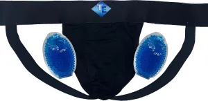 Vasectomy Jockstrap With 2-Custom Fit Ice Packs Active Athletic Supporters Elastic Waistband Testicular Jock Straps
