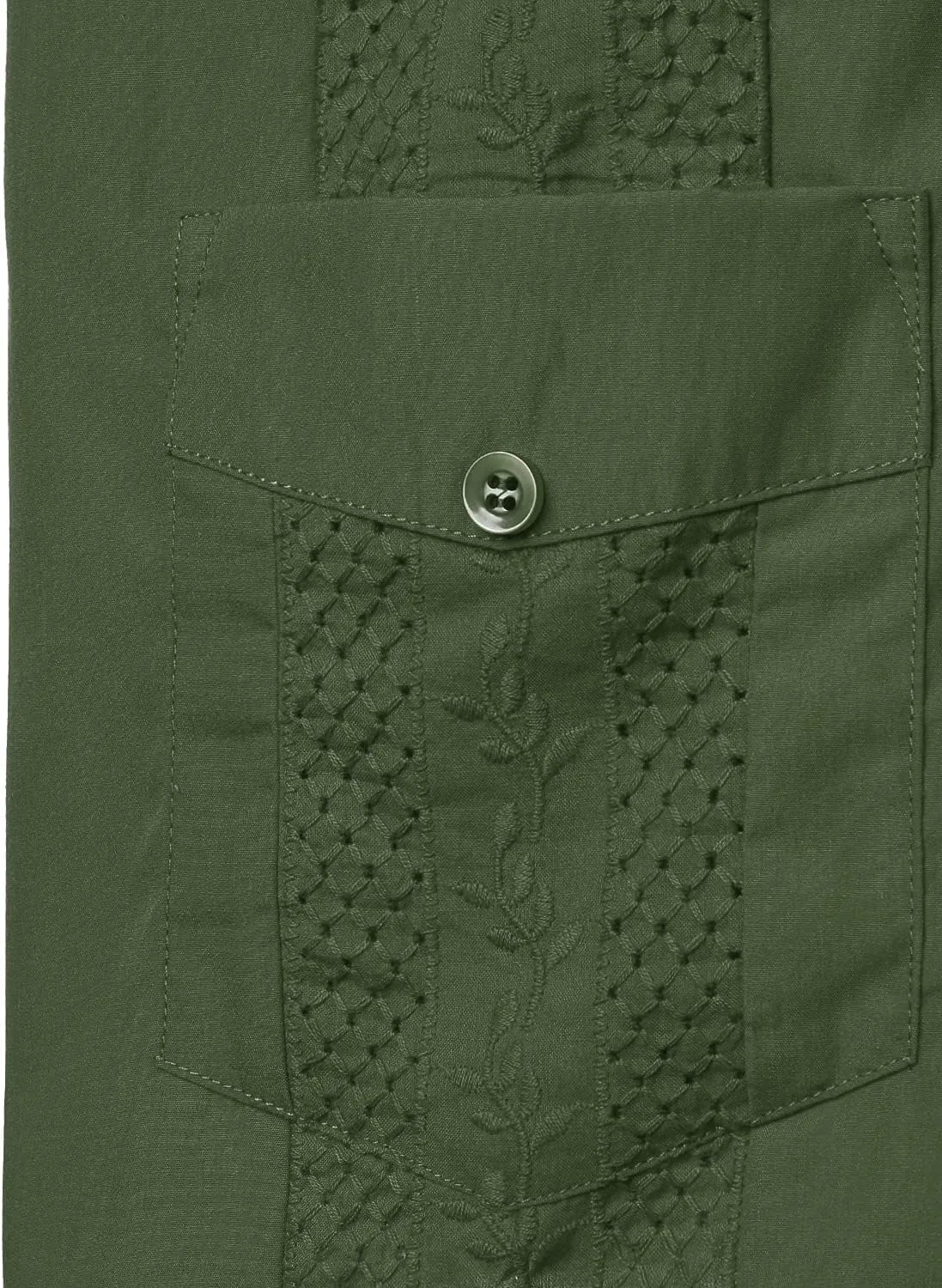 VATPAVE Mens Short Sleeve Button Down Cuban Guayabera Shirts