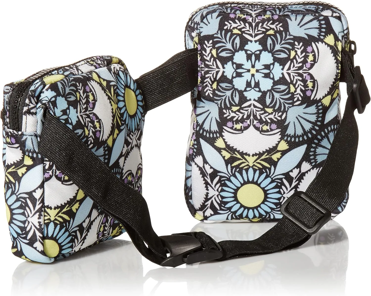 Vera Bradley Women's Recycled Lighten Up Reactive Convertible Belt Sling Crossbody Bag