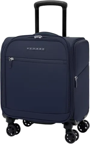 Verage Underseat Carry On Luggage with Wheels & USB Port,14 inch Wheeled Spinner Bag Carry-on Luggages for Airlines, Lightweight Suitcase Men Women, Pilots and Crew (14.5-Inch Plus Underseat Pro)