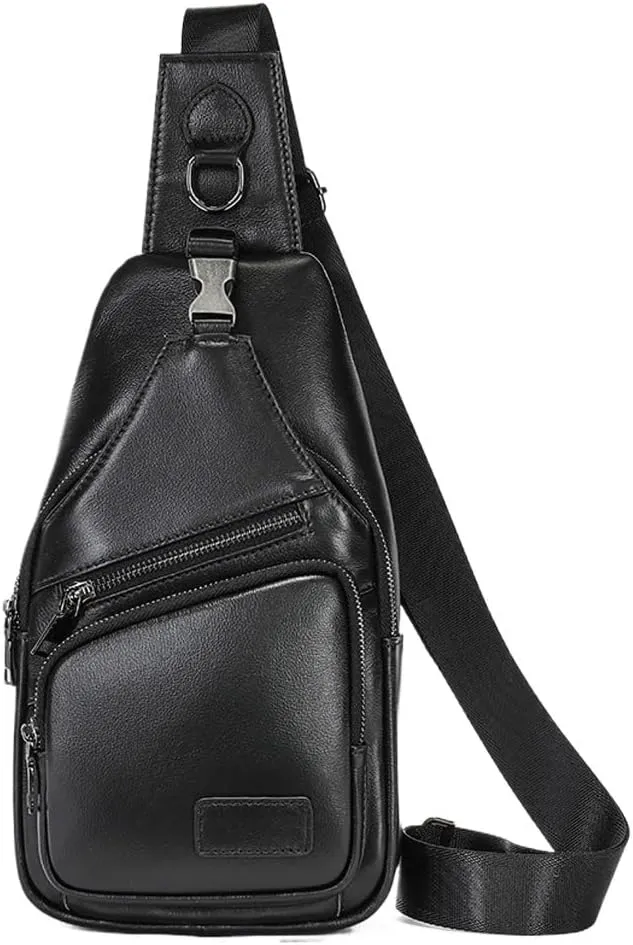 Vertical Chest Bag Sports Crossbody Bag Retro Shoulder Bag Travel Backpack