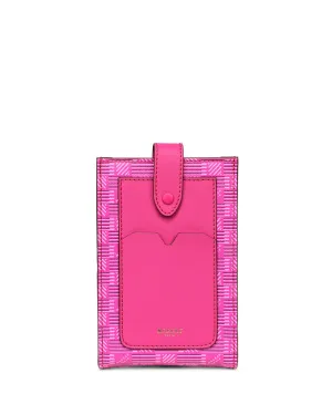 Vertical Phone Pouch in Fuchsia