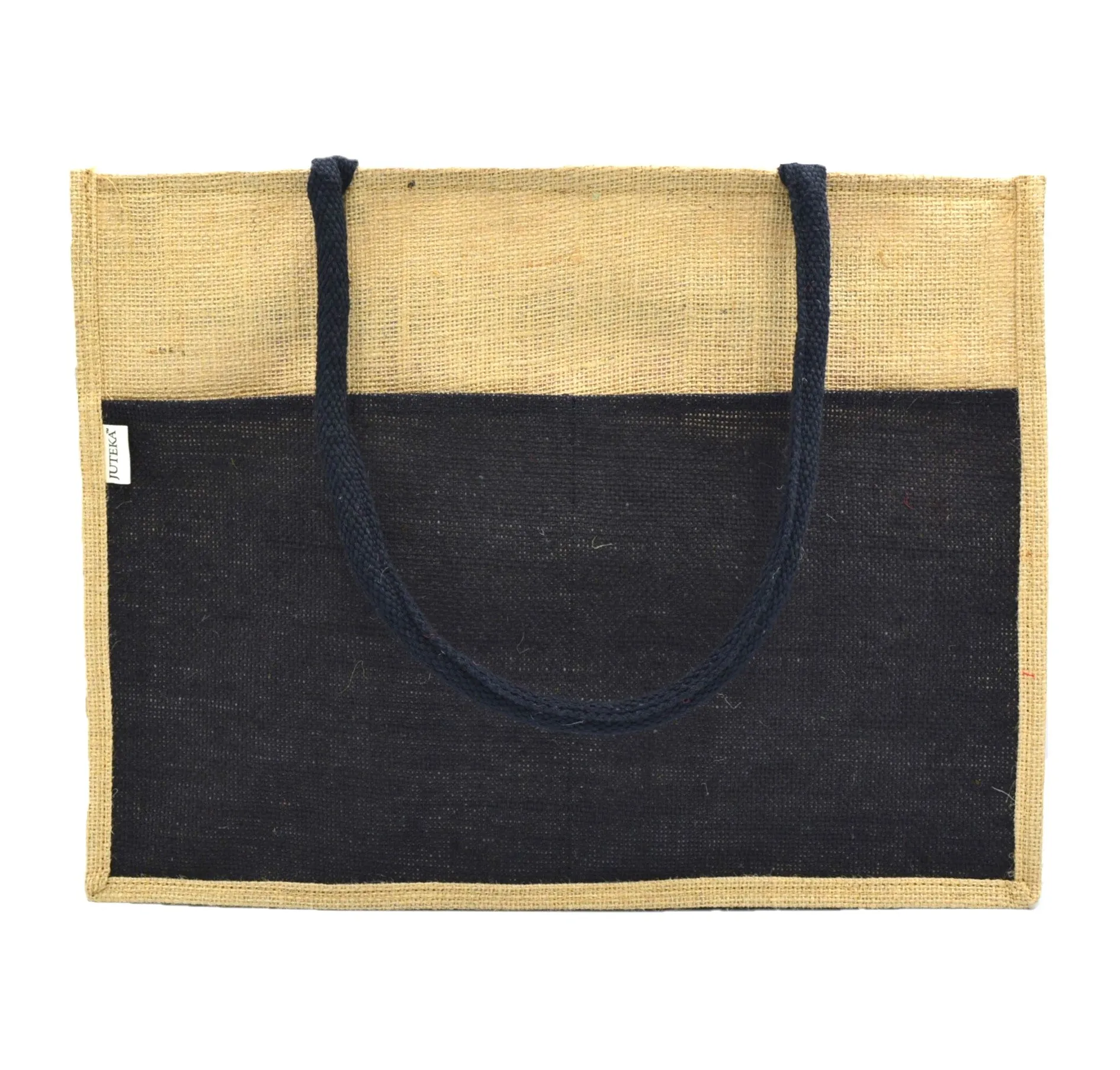 Vibrant Jute Tote Bag - Red & Green