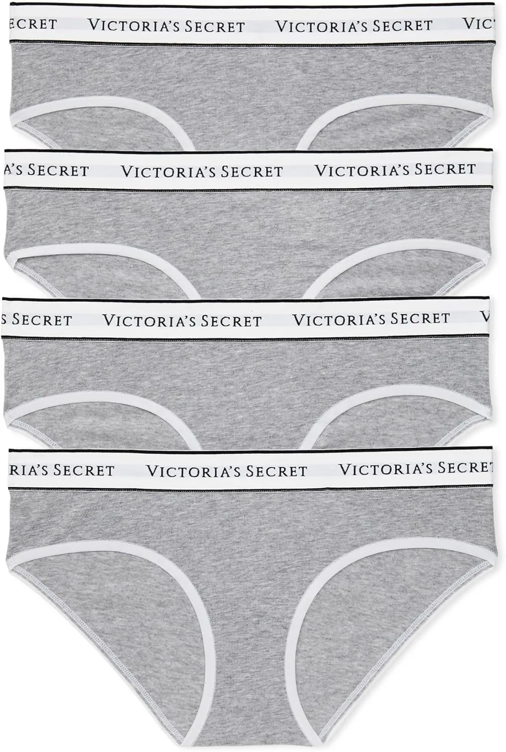 Victoria's Secret Women's Cotton Logo Hipster Underwear, Moderate Coverage Panties for Women, Multi Pack (XS-XXL)