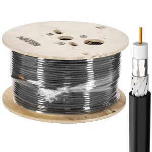 Video Brilliance by Belden - 1694A HD-SDI 6GHZ Precision Video Cable 500FT Black Spool