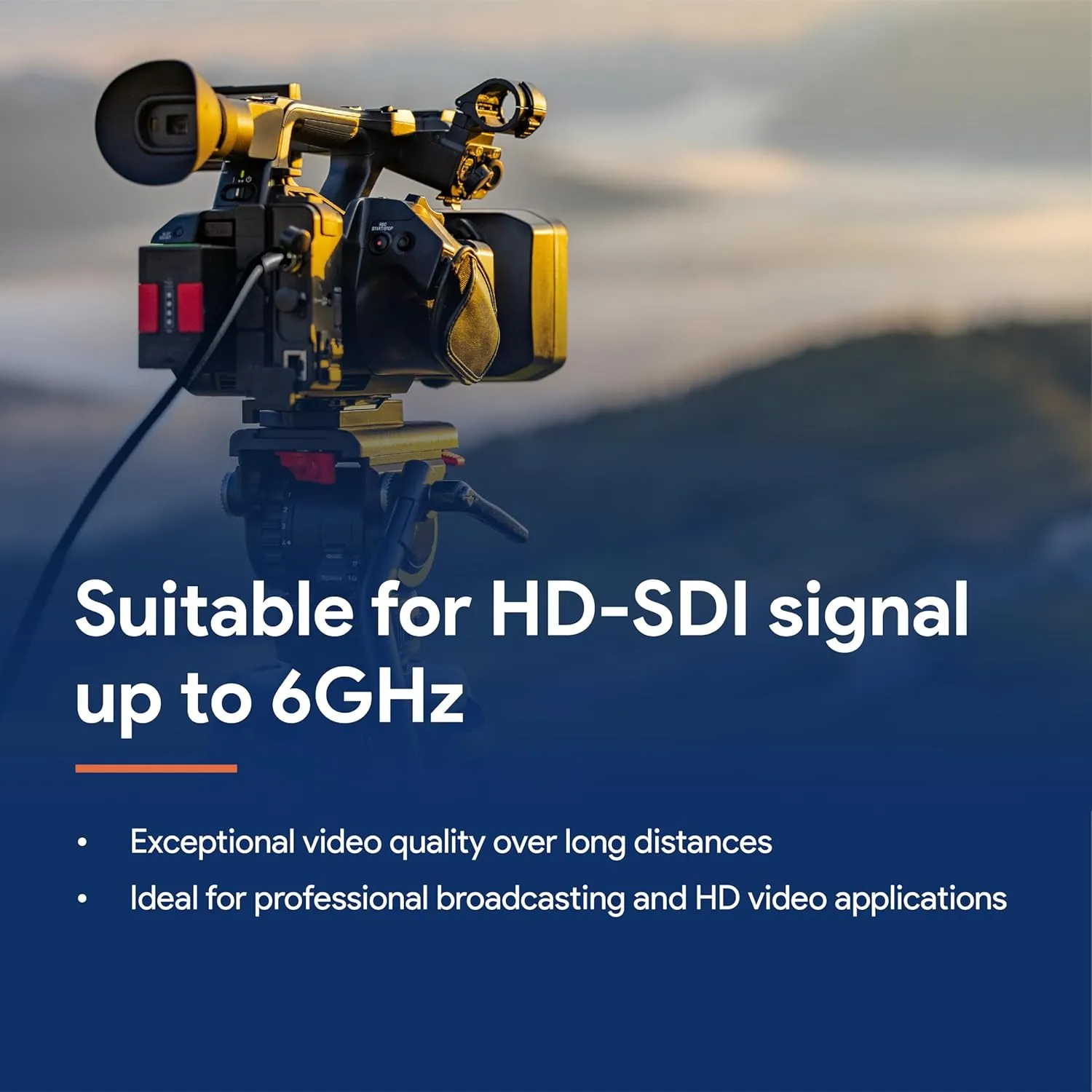 Video Brilliance by Belden - 1694A HD-SDI 6GHZ Precision Video Cable 500FT Black Spool