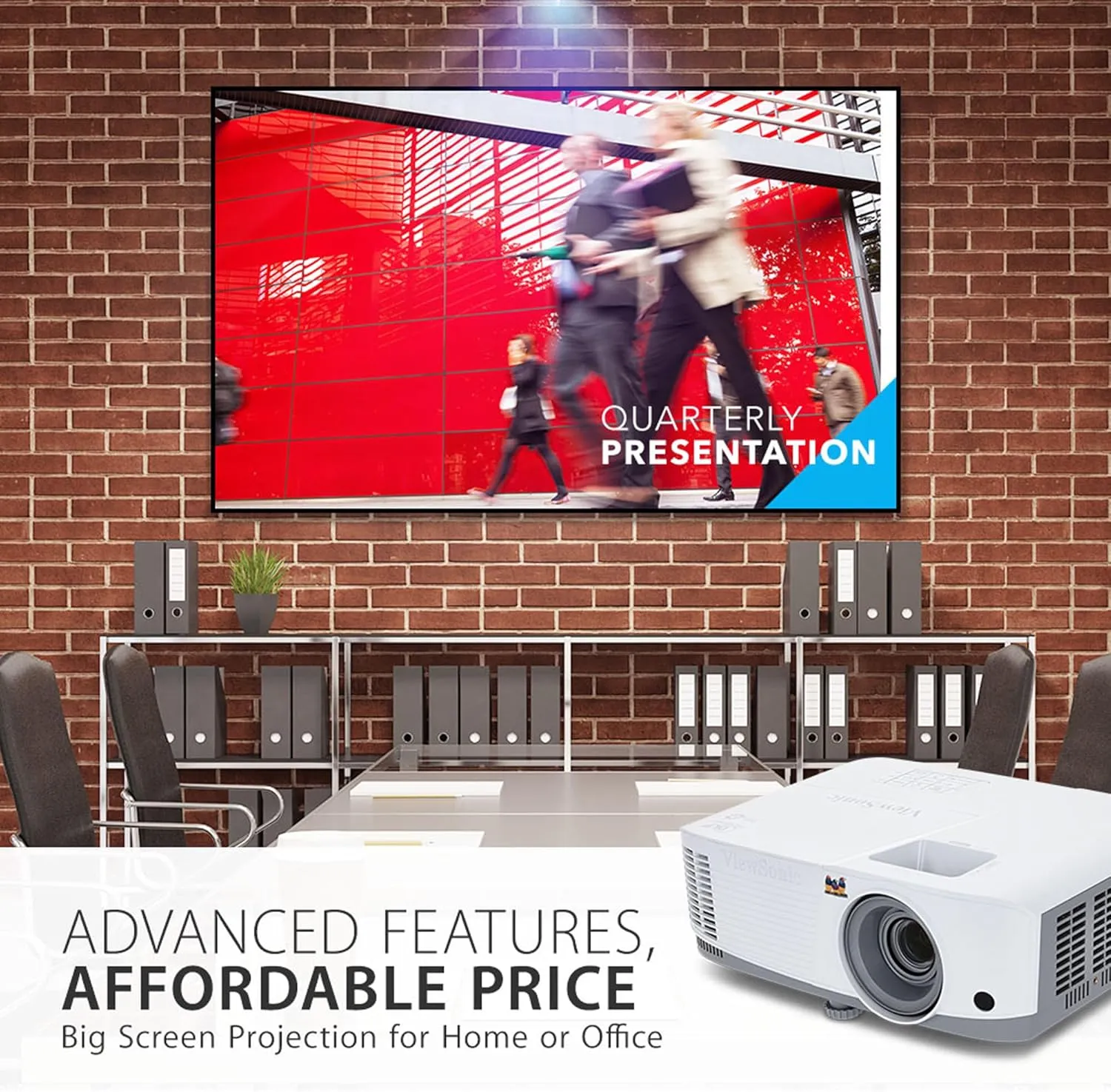 ViewSonic 4000 Lumens WXGA High Brightness Projector for Home and Office with HDMI Vertical Keystone (PA503W)