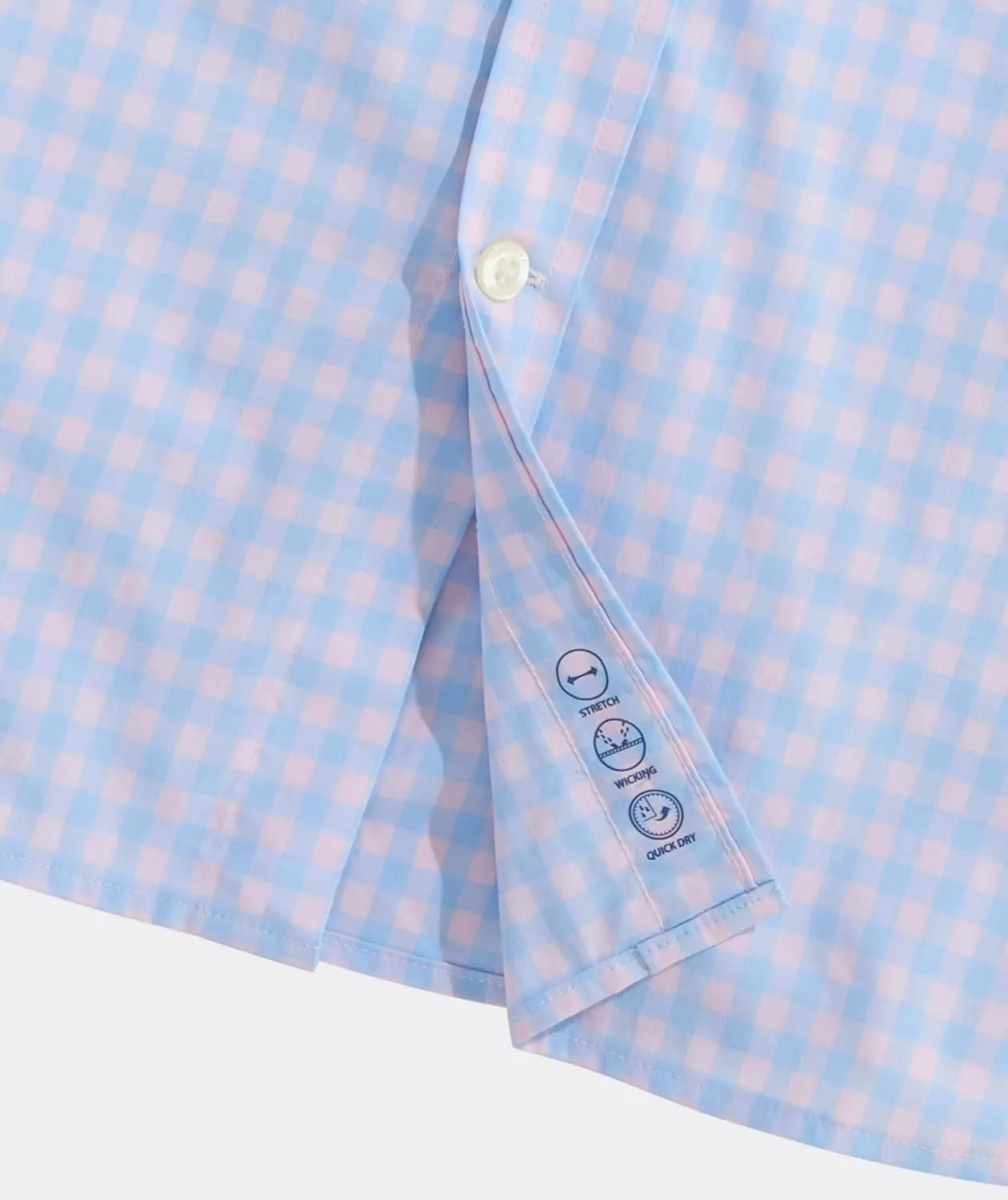 vineyard vines Men's Topsail Gingham Featherweight Performance Shirt