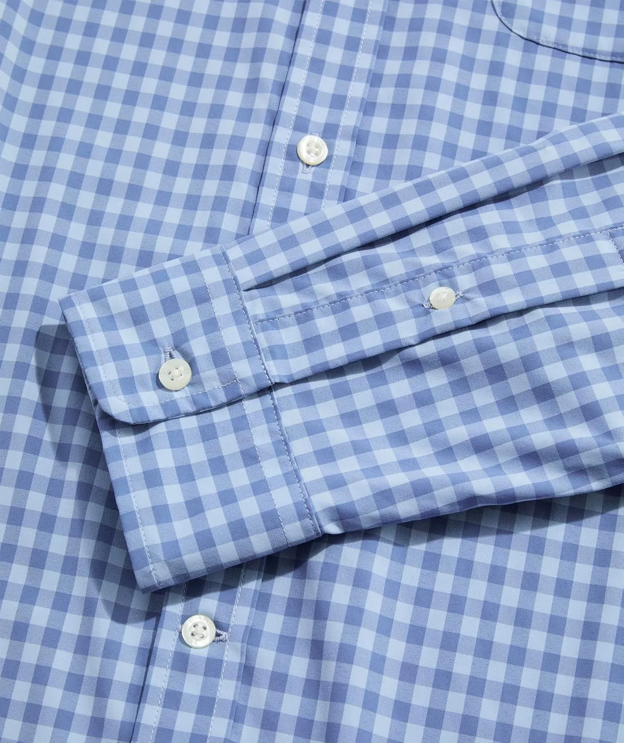 vineyard vines Men's Topsail Gingham Featherweight Performance Shirt