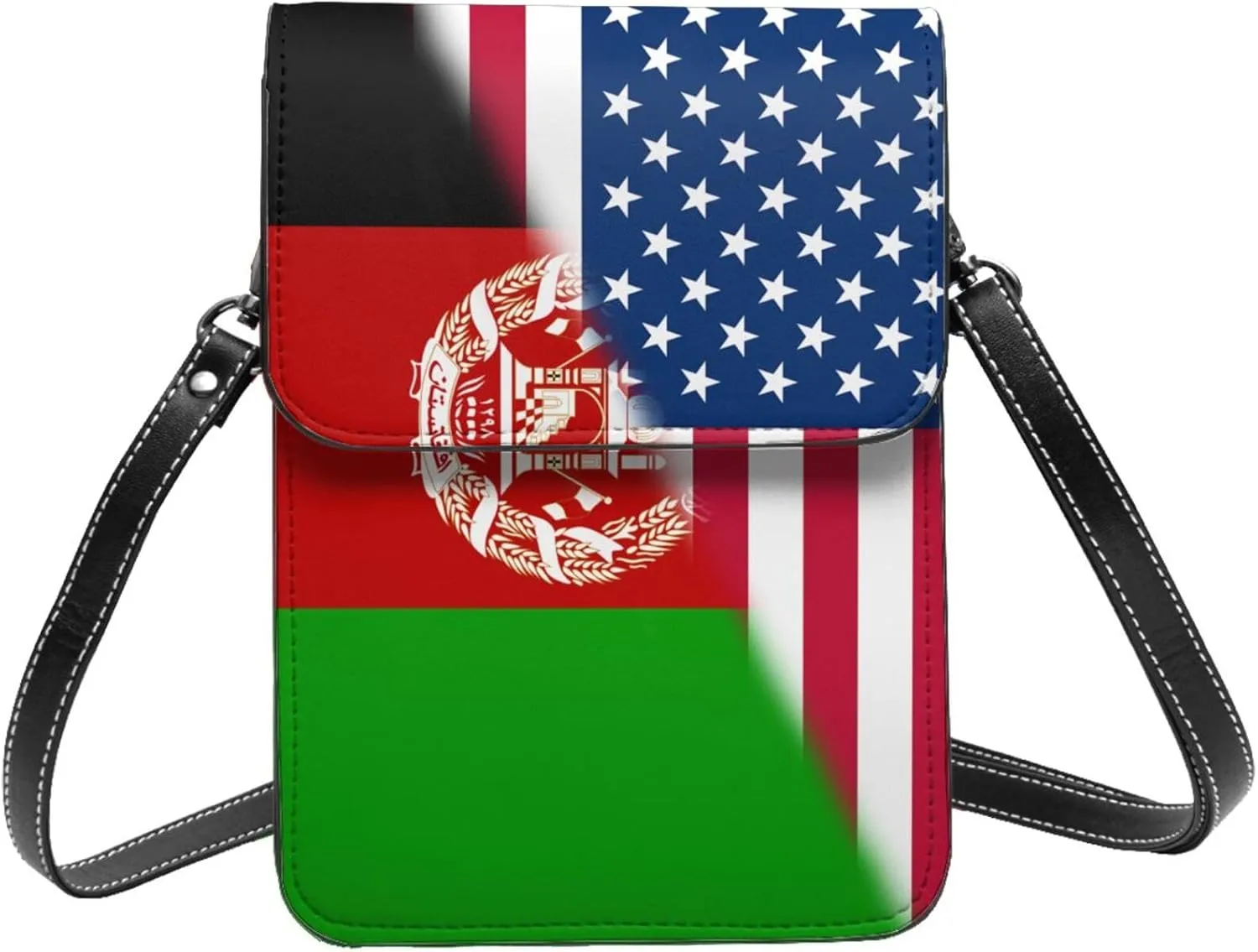 Vintage America Bahamas Flag Small Crossbody Purse Cell Phone Bag for Women Girls Mini Over Shoulder Handbag Wallet
