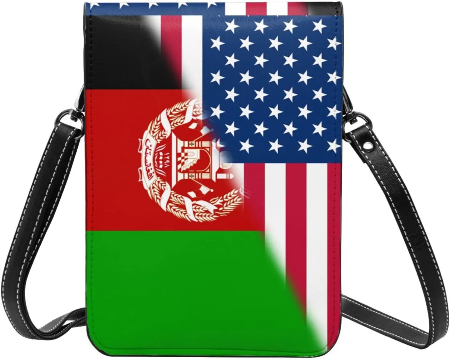 Vintage America Bahamas Flag Small Crossbody Purse Cell Phone Bag for Women Girls Mini Over Shoulder Handbag Wallet