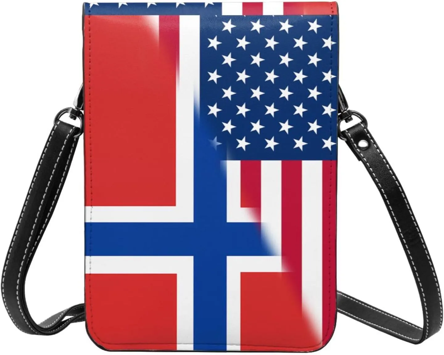 Vintage America Qatar Qatari Flag Small Crossbody Purse Cell Phone Bag for Women Girls Mini Over Shoulder Handbag Wallet