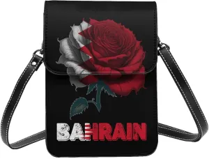 Vintage Cape Verde Verdean Flag Rose Flower Small Crossbody Purse Cell Phone Bag for Women