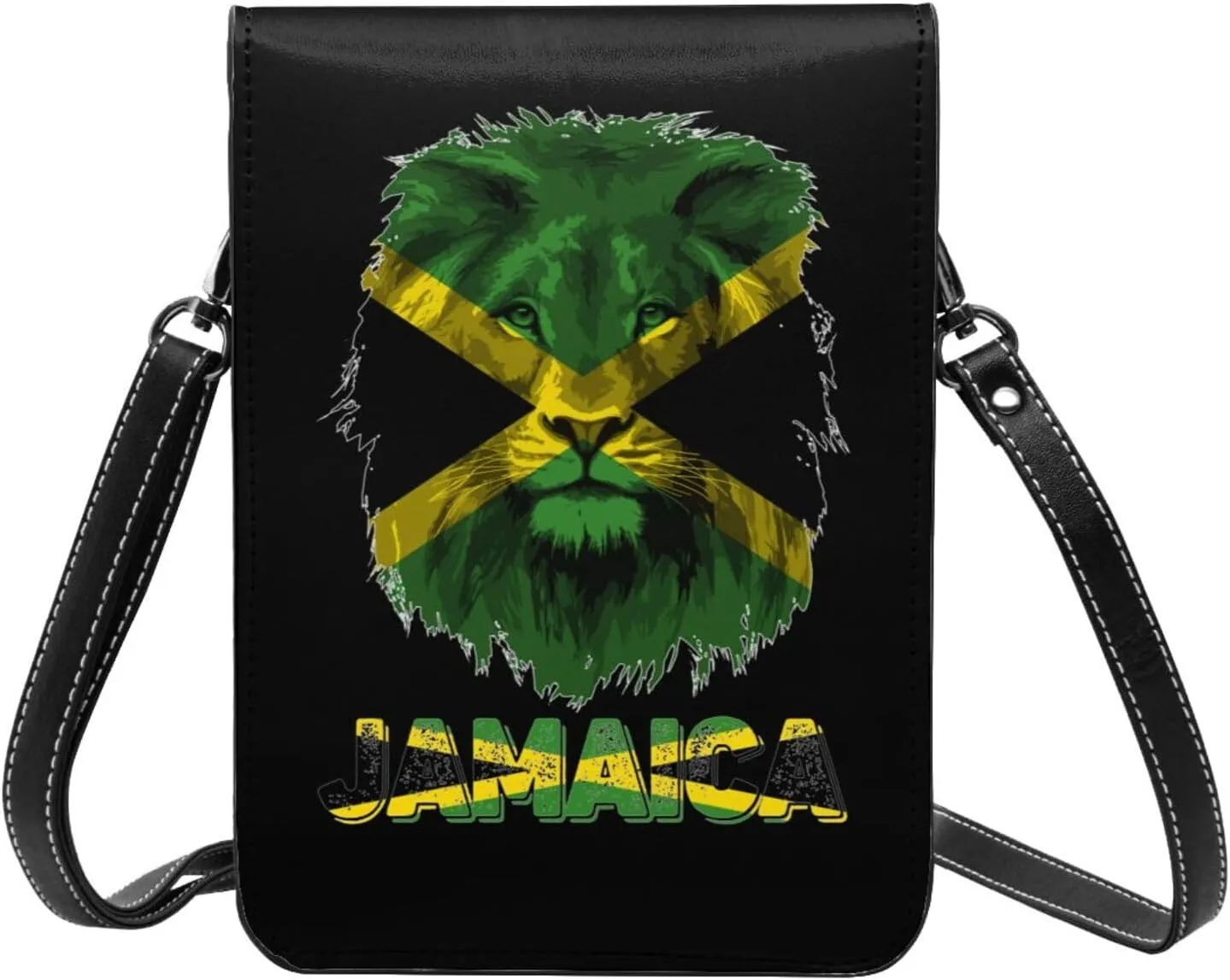 Vintage Saint Vincent And The Grenadines Flag Lion Head Small Crossbody Purse Cell Phone Bag for Women