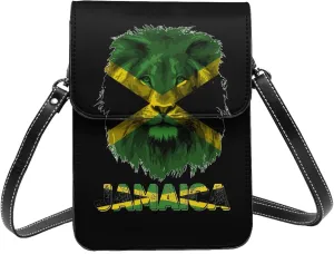 Vintage Saint Vincent And The Grenadines Flag Lion Head Small Crossbody Purse Cell Phone Bag for Women