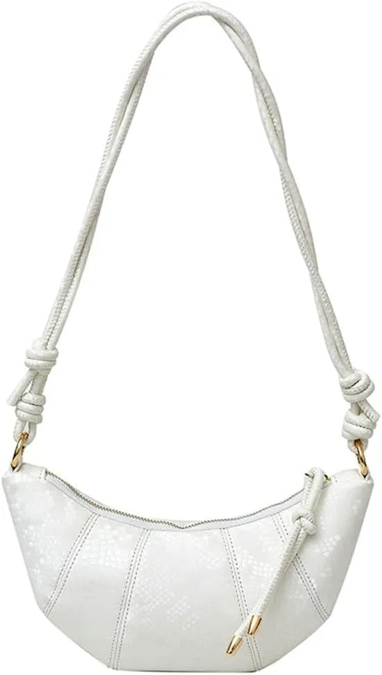 Vintage Simple Dumpling Handbag Fashion Cute Women Cross Body Bag Casual Work Travel Shoulder Bag Zipper Top 2025