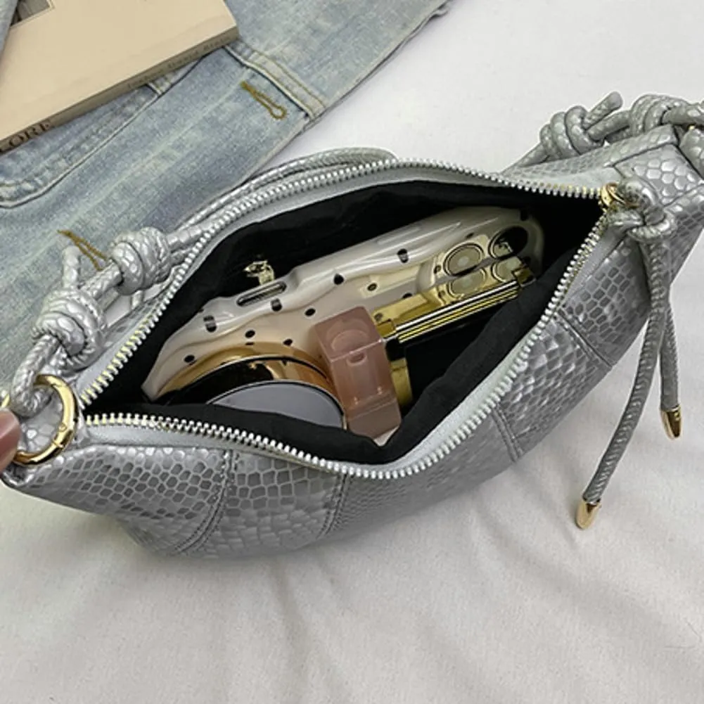 Vintage Simple Dumpling Handbag Fashion Cute Women Cross Body Bag Casual Work Travel Shoulder Bag Zipper Top 2025