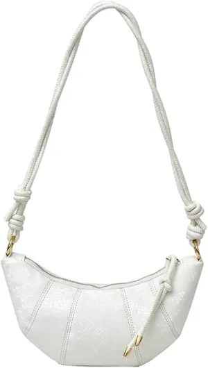 Vintage Simple Dumpling Handbag Fashion Cute Women Cross Body Bag Casual Work Travel Shoulder Bag Zipper Top 2025