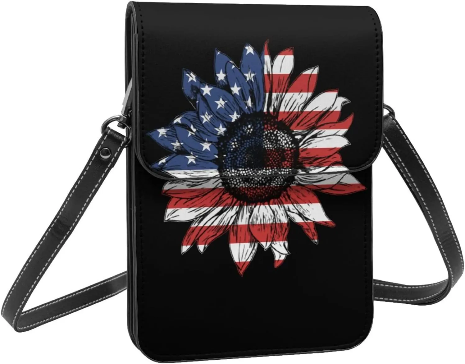 Vintage Sunflower Maryland State Small Crossbody Purse Cell Phone Bag for Women