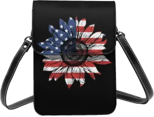 Vintage Sunflower Maryland State Small Crossbody Purse Cell Phone Bag for Women