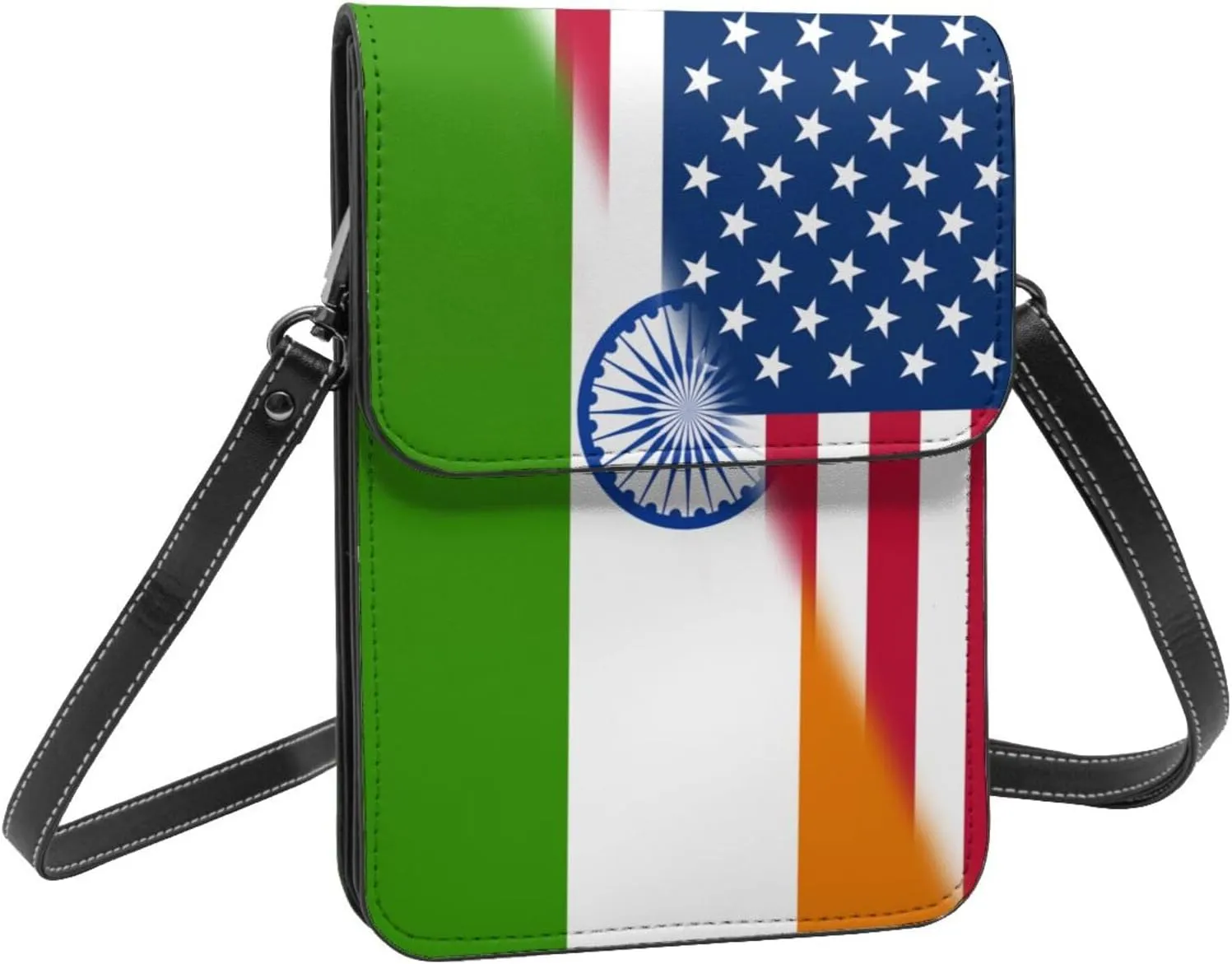 Vintage Zambia Zambian America Flag Small Crossbody Purse Cell Phone Bag for Women Girls Mini Over Shoulder Handbag Wallet