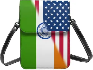 Vintage Zambia Zambian America Flag Small Crossbody Purse Cell Phone Bag for Women Girls Mini Over Shoulder Handbag Wallet