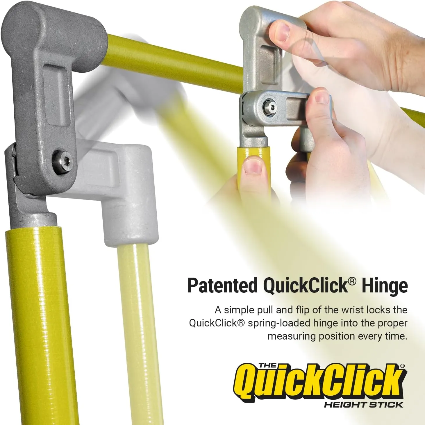 VULCAN The Original QuickClick Height Stick – Measures Up to 15 Feet – Measure Your Load Before You Hit The Road™