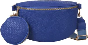 Waist Bag PU Leather Fanny Pack Purse Large Belt Bag Women Shoulder Bag Waist Pack Korean Style Shoulder Bag