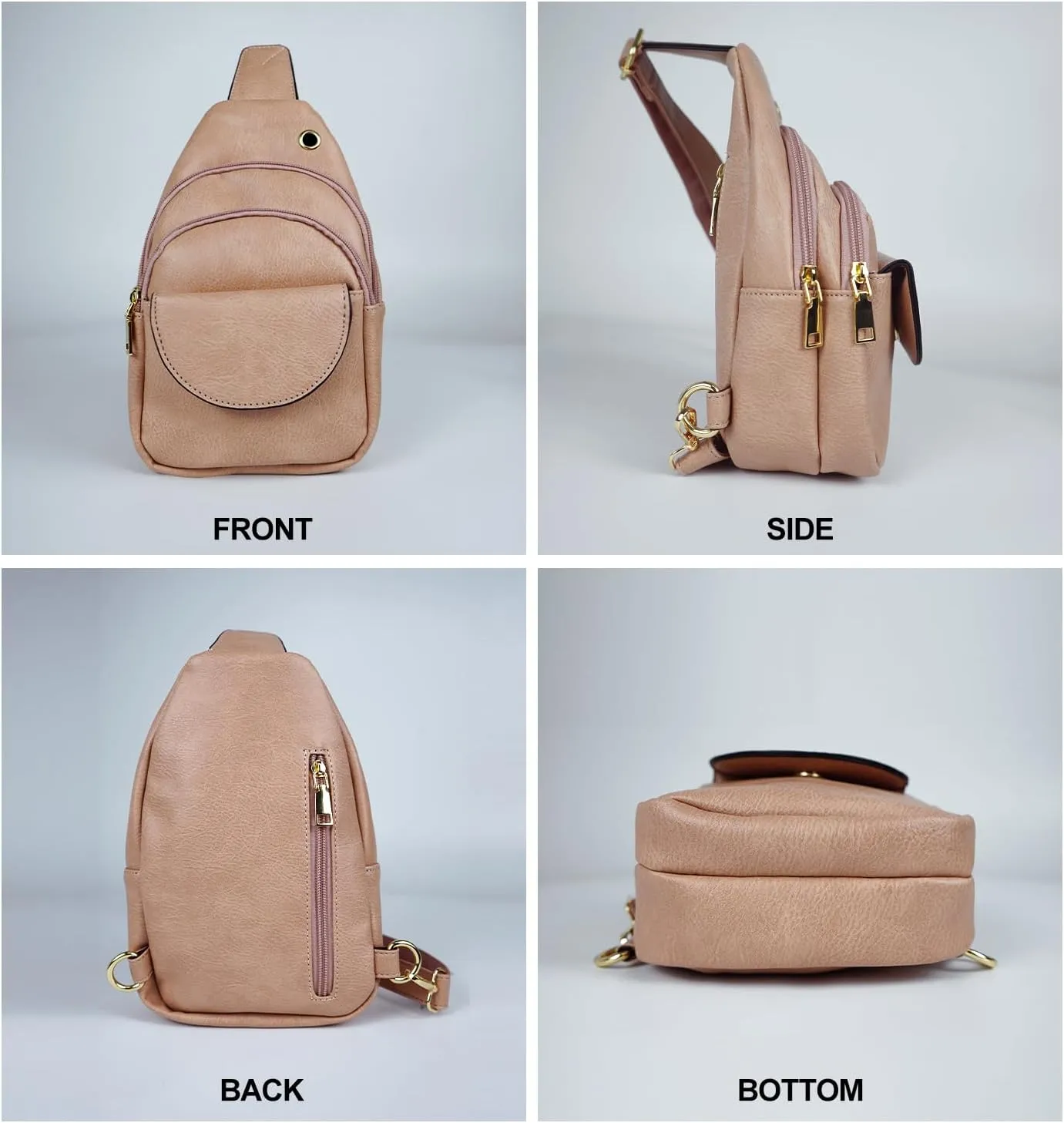 Waist Pack, Fanny Packs, Crossbody Bag, Travel Sling Bag, Leather Sling Bag