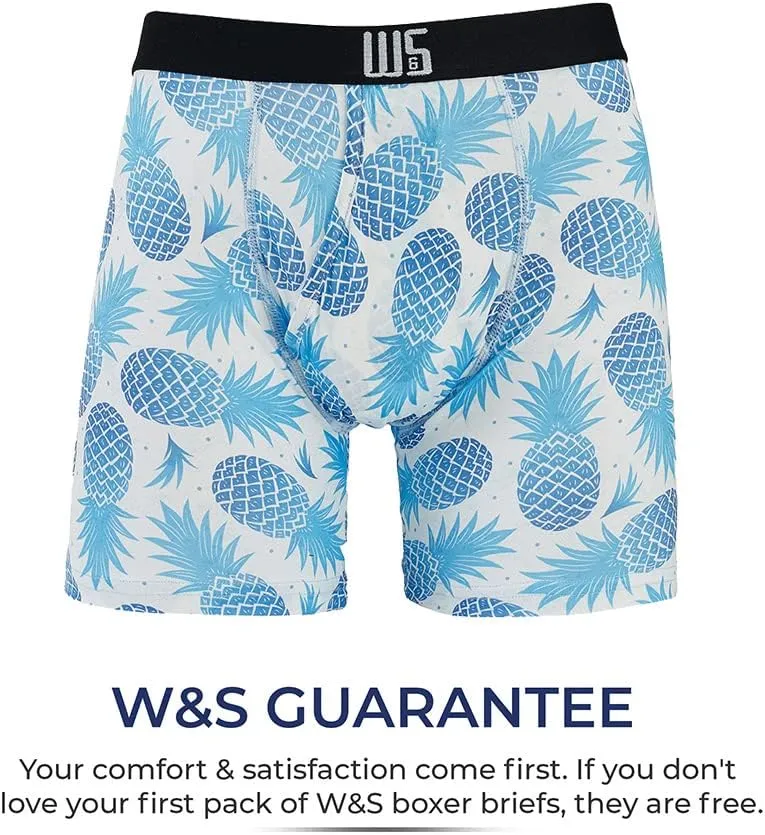 Warriors & Scholars | Mens Boxer Briefs | Boxer Briefs for Men Pack of 6 | Mens Boxer Briefs Underwear | Boys Boxer Briefs