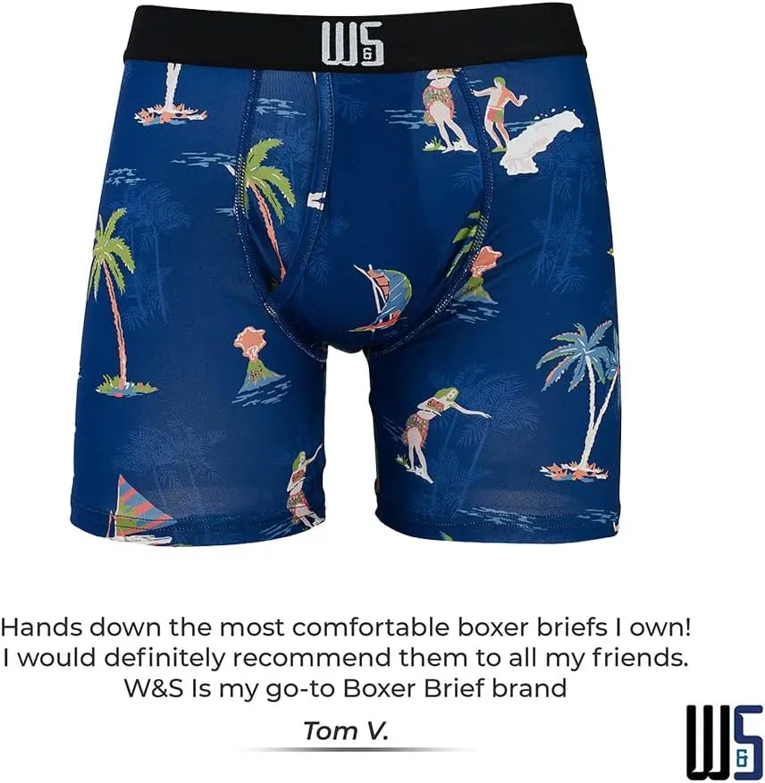 Warriors & Scholars | Mens Boxer Briefs | Boxer Briefs for Men Pack of 6 | Mens Boxer Briefs Underwear | Boys Boxer Briefs