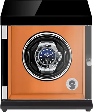 Watch Stand Watch Winders for Automatic Watches - Rechargeable Single Watch Shaker Mechanical Watch Winder Vertical Automatic Watch Winding Box with Light-Sensitive Led Light Quiet