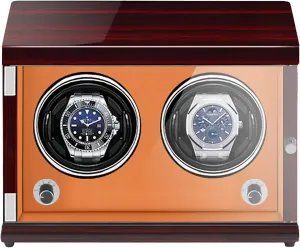 Watch Stand Watch Winders for Automatic Watches - Rechargeable Two-Position Watch Shaker Mechanical Watch Winder Vertical Automatic Watch Winding Box with Light-Sensitive Led Light Quiet and