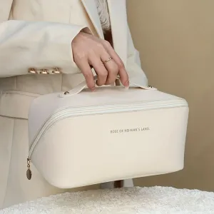 Waterproof Faux Leather Cosmetic Handbag