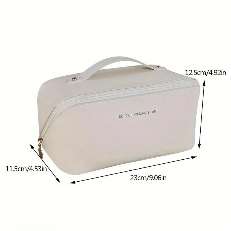 Waterproof Faux Leather Cosmetic Handbag