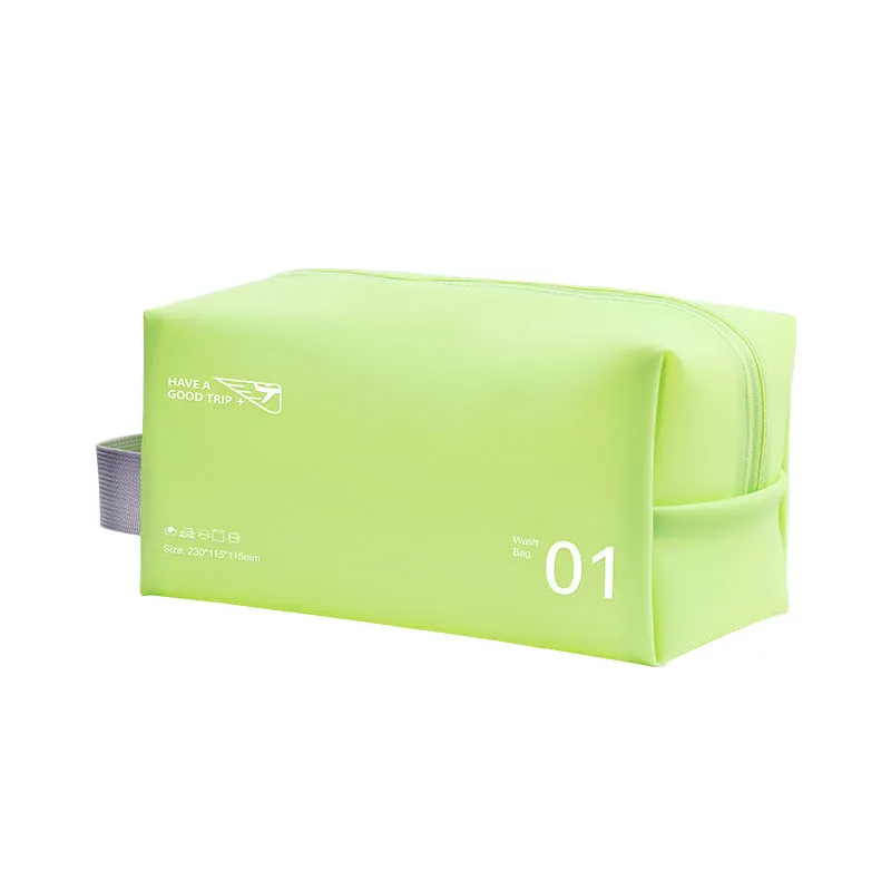 Waterproof Wash Solid Color Storage Large Capacity Cosmetic Bags