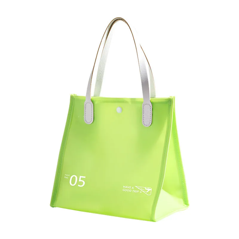 Waterproof Wash Solid Color Storage Large Capacity Cosmetic Bags