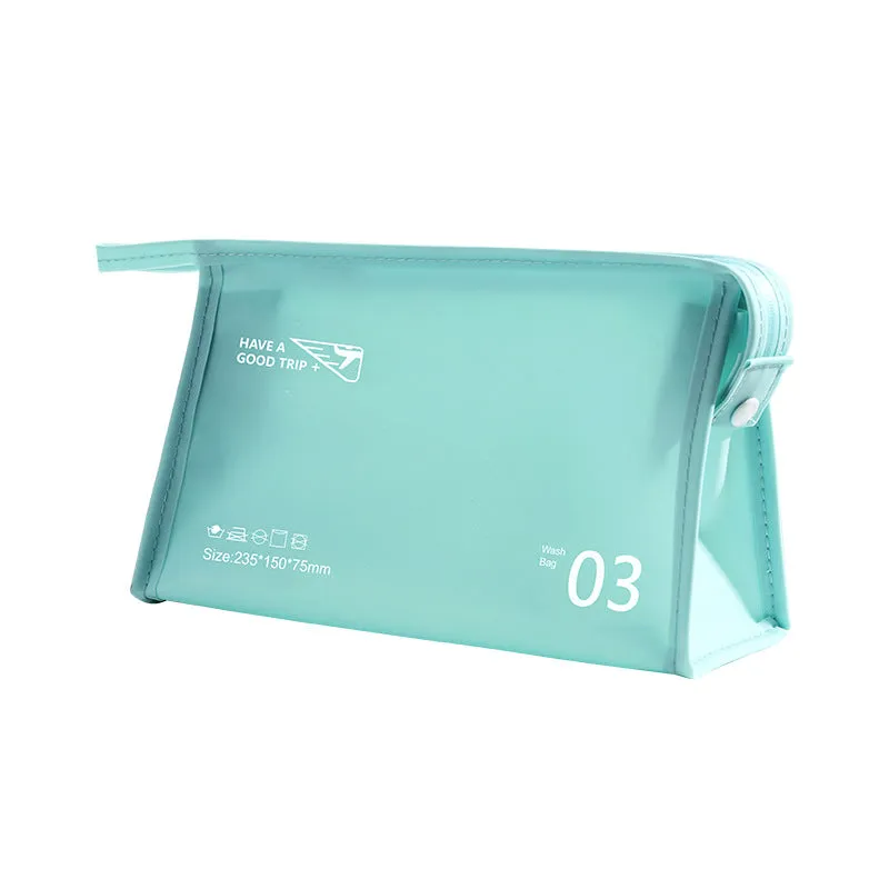 Waterproof Wash Solid Color Storage Large Capacity Cosmetic Bags