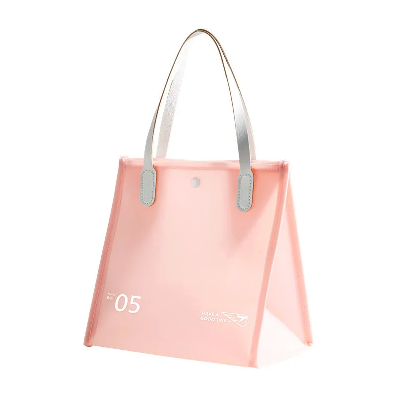 Waterproof Wash Solid Color Storage Large Capacity Cosmetic Bags