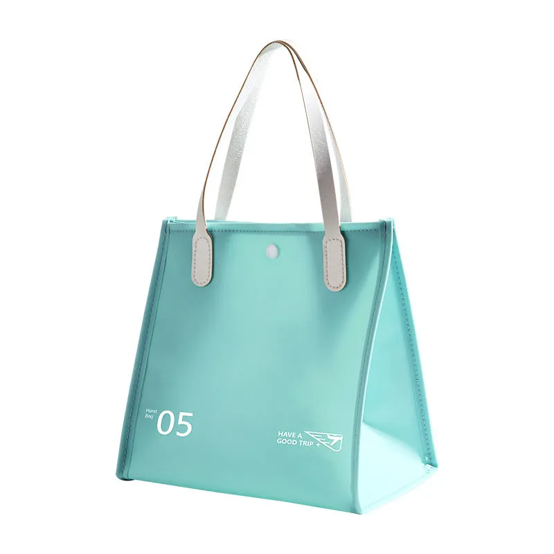 Waterproof Wash Solid Color Storage Large Capacity Cosmetic Bags