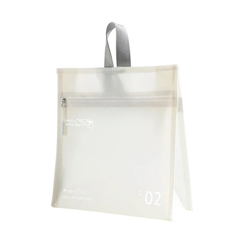 Waterproof Wash Solid Color Storage Large Capacity Cosmetic Bags