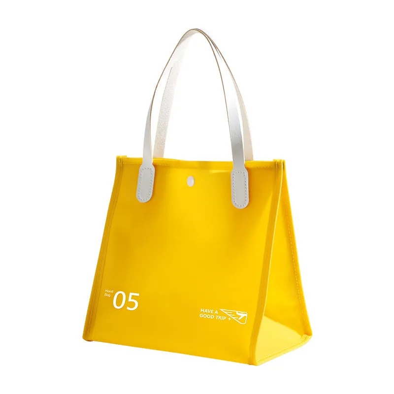 Waterproof Wash Solid Color Storage Large Capacity Cosmetic Bags
