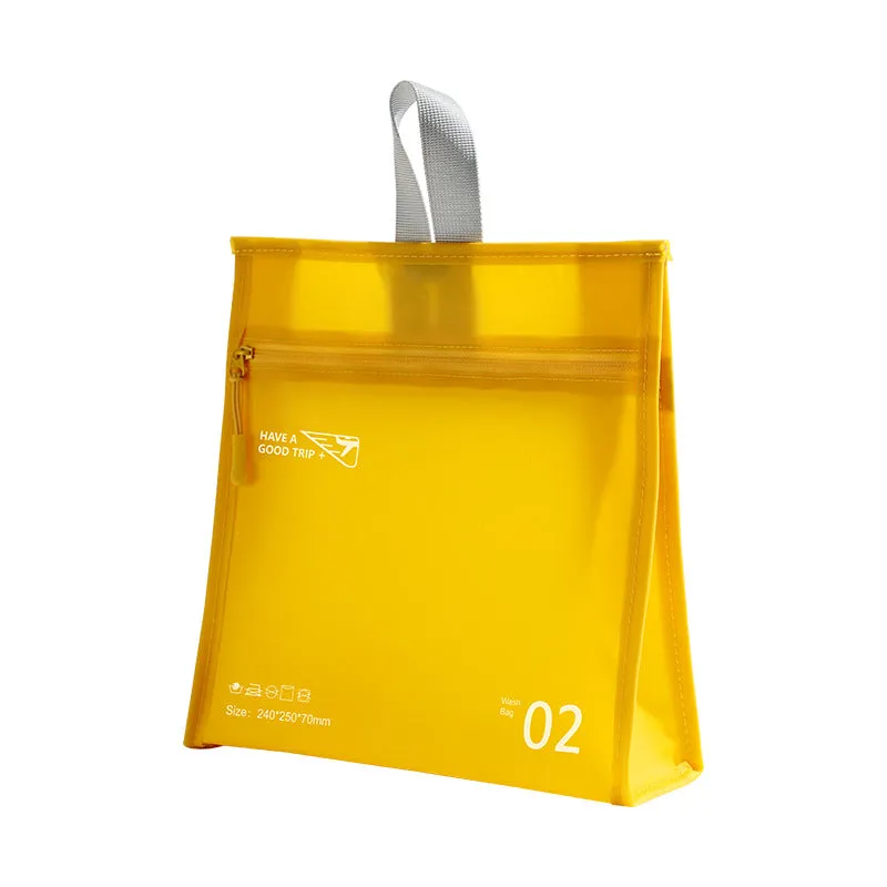 Waterproof Wash Solid Color Storage Large Capacity Cosmetic Bags