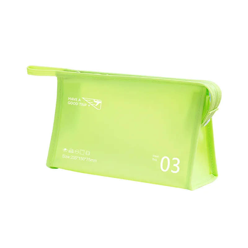 Waterproof Wash Solid Color Storage Large Capacity Cosmetic Bags